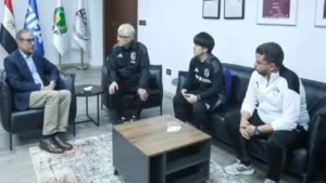 استقبال مصطفى عزام لرئيس بعثة منتخب اليابان يعزز التعاون الرياضي بين البلدين